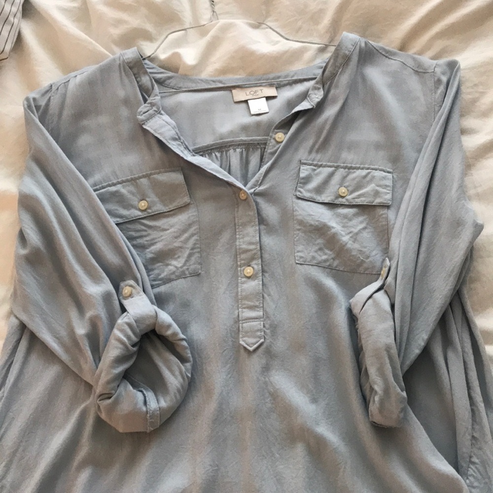 LOFT Factory light blue top